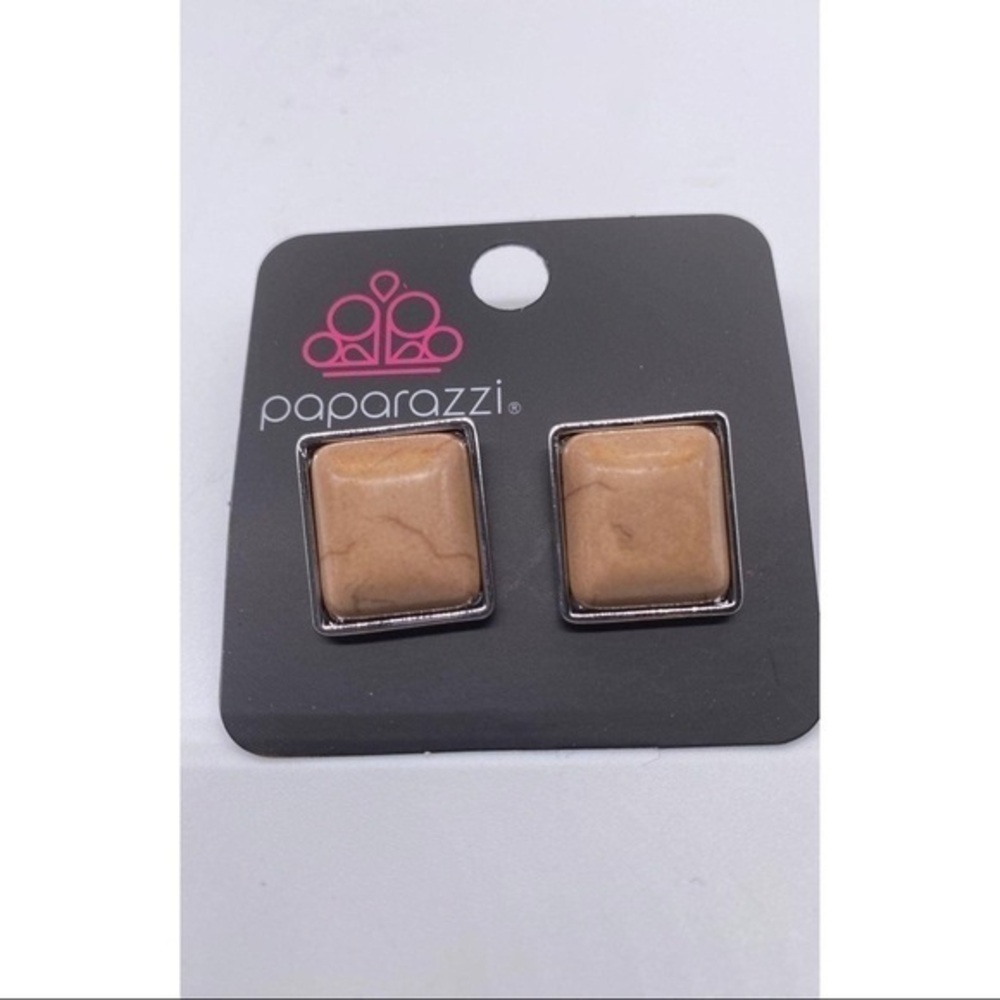 Eco Elegance - Brown Post Earrings-‎ Item 162